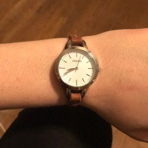 Brown Leather Fossil Watch
